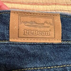 LLBean LL Bean Jeans Women 16 Tall Medium Denim‎ Straight Leg Pant Made in USA